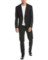 Canali 2pc Wool Suit In Black