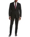 Canali 2pc Wool Suit In Black