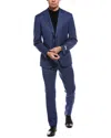 Canali 2pc Wool Suit In Blue