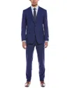 Canali 2pc Wool Suit In Blue