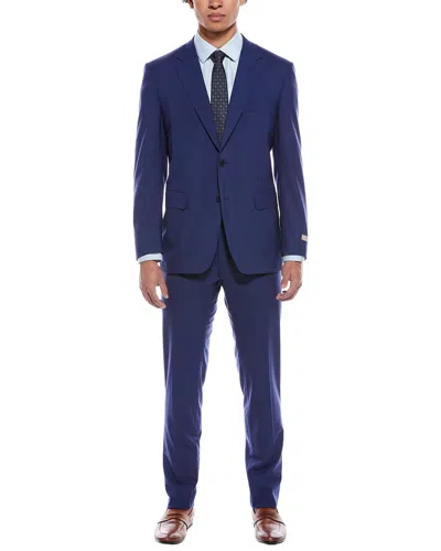 Canali 2pc Wool Suit In Blue