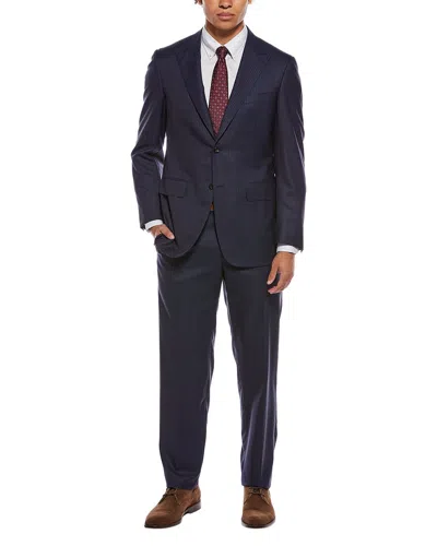 Canali 2pc Wool Suit In Blue