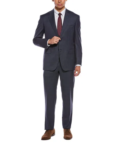 Canali 2pc Wool Suit In Blue