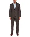 Canali 2pc Wool Suit In Brown