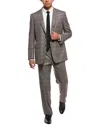 Canali 2pc Wool Suit In Brown