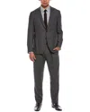 Canali 2pc Wool-blend Suit In Gray