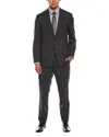 Canali 2pc Wool-blend Suit In Black