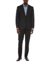 Canali 2pc Wool Suit With Flat Front Pant In Black