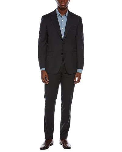 CANALI CANALI 2PC WOOL SUIT WITH FLAT FRONT PANT