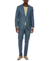 Canali 2pc Wool Suit With Flat Front Pant In Multi