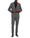 Canali 2pc Wool Suit With Flat Front Pant In Gray