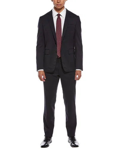 Canali 2pc Wool-blend Suit In Black