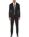 Canali 2pc Wool-blend Suit In Black