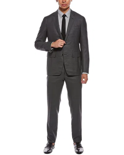 Canali 2pc Wool-blend Suit In Gray