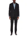 Canali 2pc Wool-blend Suit With Flat Front Pant In Black