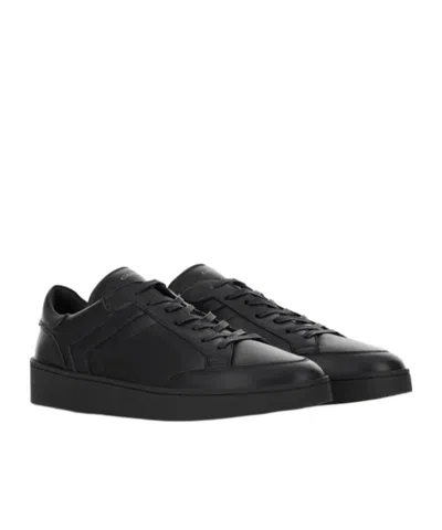 Canali Sneakers With Rubber Sole In Black