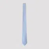 Canali 7 Cm Silk Patterned Tie In Blue