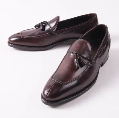 Pre-owned Canali $895  1934 Goodyear-welt Burgundy Tassel Loafer Us 6.5 D Shoes In Red