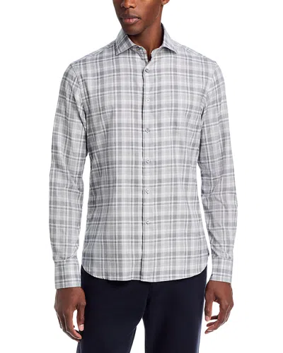 Canali Allover Plaid Sportshirt In Multi