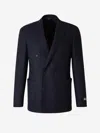 Canali Peak-lapels Wool-blend Blazer