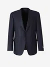 Canali Patch Pocket Blazer In Blue