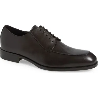 Canali Apron Toe Derby In Dark Brown