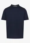 Canali Basic Crewneck T-shirt In Blue