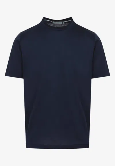 Canali Basic Crewneck T-shirt In Multi