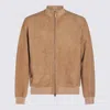 Canali Ultrasoft Suede Bomber Jacket
