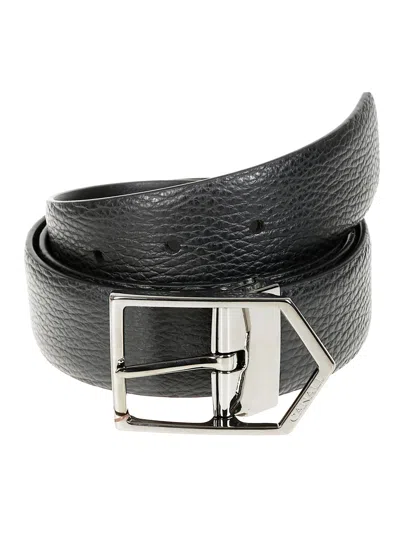 Canali Belt In Black
