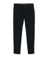 Canali Belt-loop Casual Pants In Black