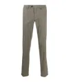 Canali Belt-loop Casual Pants In Green