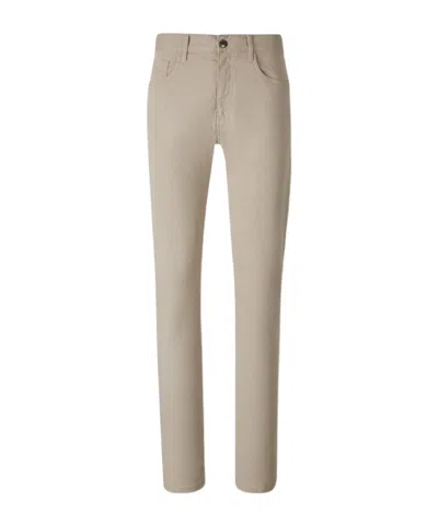 Canali Belt Loop Jeans In Brown