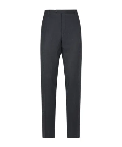 Canali Belt Loop Track Pants In Black
