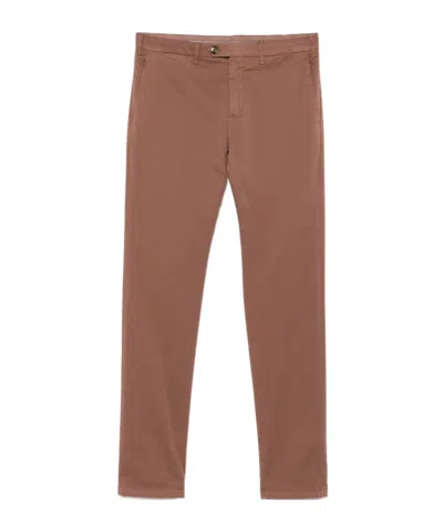 Canali Belt Loops Slacks In Brown