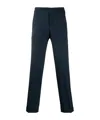 Canali Belt Loops Slacks In Blue