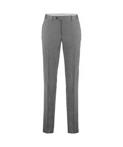 Canali Belt Loops Slacks In Gray
