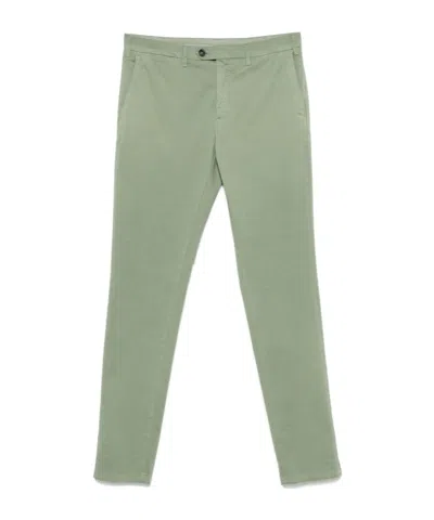 Canali Belt Loops Slacks In Green