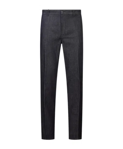 Canali Belt-loop Jeans In Black