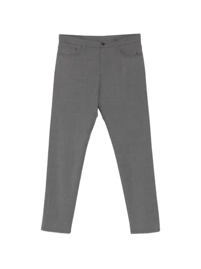 Canali Belt-loops Trousers In Gray