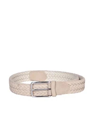 Canali Belts In White