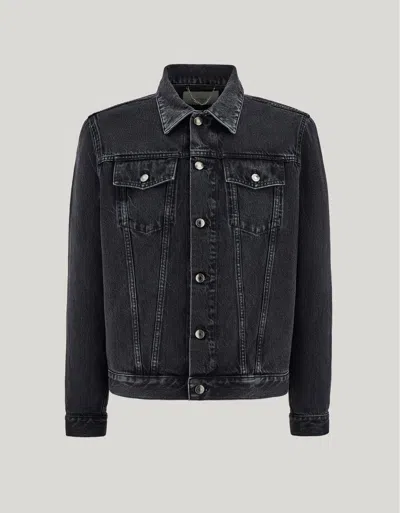 Canali Black Cotton Denim Jacket