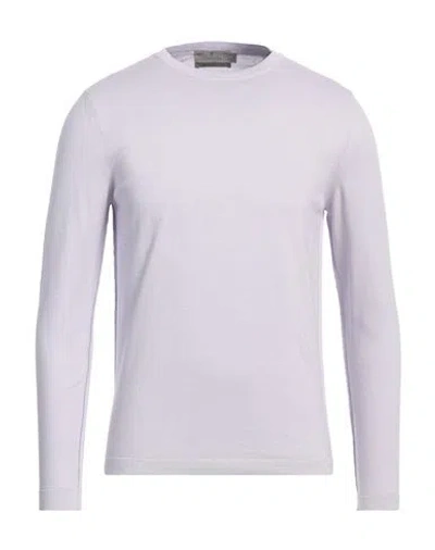 Canali Black Edition Man Sweater Lilac Size 46 Cotton, Elastane, Polyester In Purple
