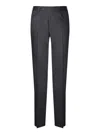 Canali Man Pants Charcoal Size 42 Virgin Wool In Black