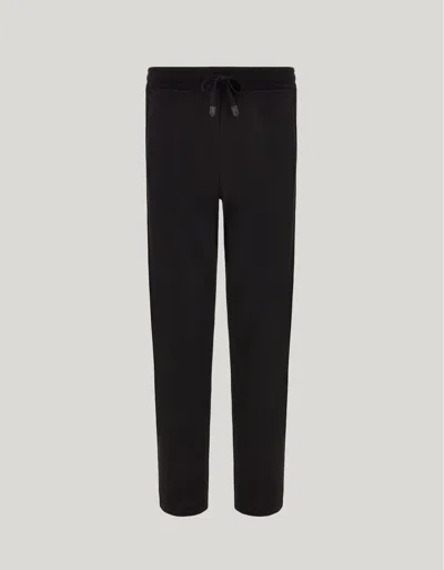 Canali Black Extra-fine Merino Wool Bootcut Pants