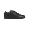 Canali Refined Black Sneakers With Durable Rubber Sole In Black
