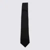 Canali Black Wool Tie
