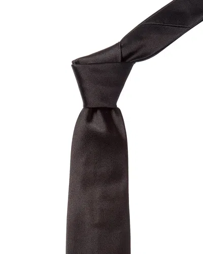 Canali Black Silk Tie