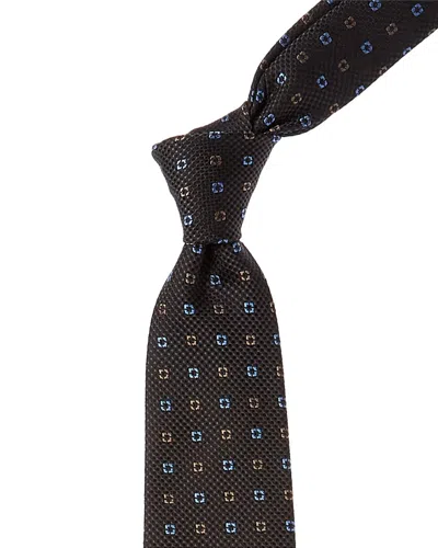 Canali Black Silk Tie