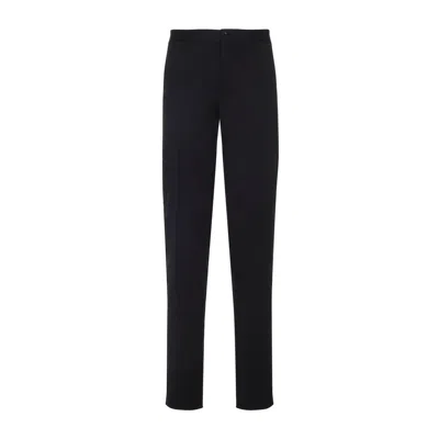 CANALI CANALI BLACK TUXEDO WOOL PANTS